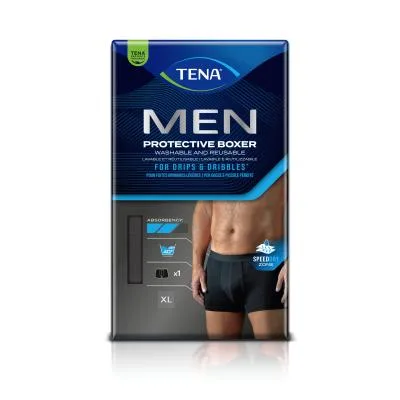 Бельё для недержания Tena Men Protective Boxer, чёрное, XL, 1 шт.