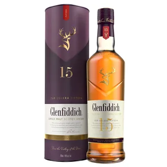 Viskijs Glenfiddich 15YO 40% 0,7 l kastē