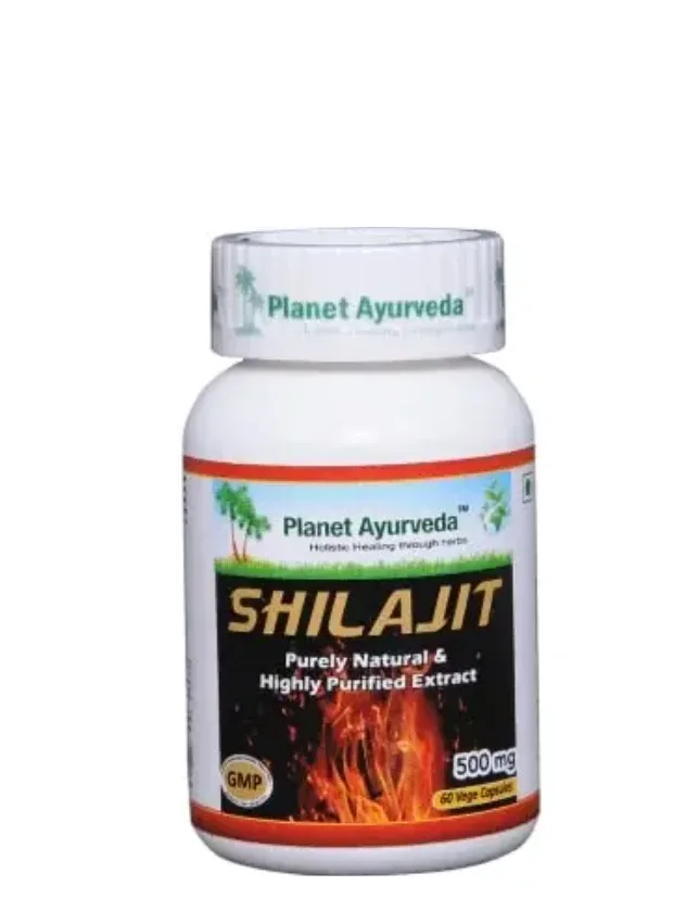 Planet Ayurveda® Shilajit (šilajit), 60 kapsulas