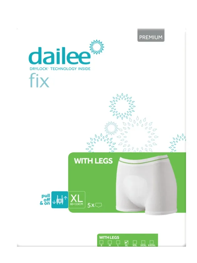 Dailee Fix Premium W legs izmērs XL daudzkārt lietojamas tīkliņbiksītes, 5 gb.