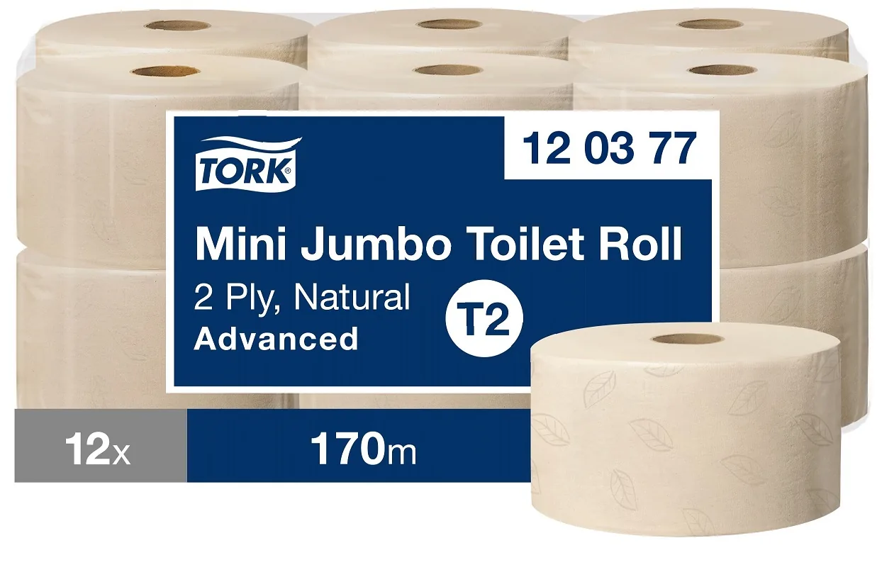 TUALETES PAPĪRS TORK T2 DABISKAS KRĀSAS, 2 SLĀŅI, 170 M, 850 LOKSNES, 120377