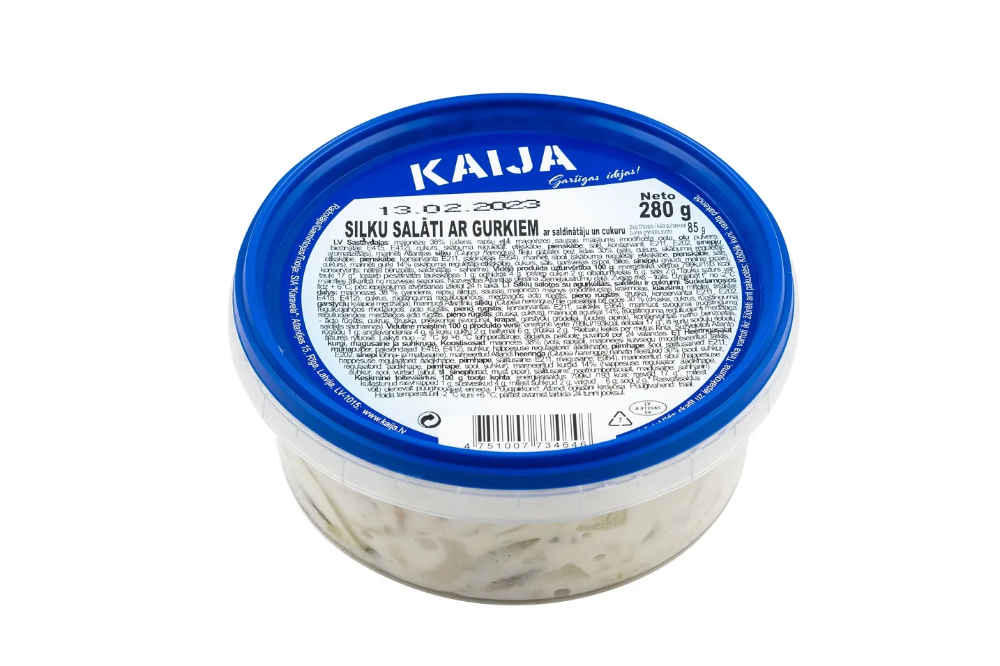 SIĻĶU FILEJAS MAJONĒZĒ AR GURĶIEM KAIJA, 280 G