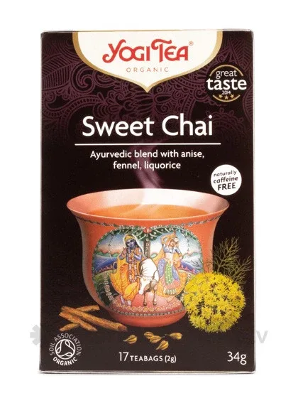 Tēja yogi sweet chai, 17 paciņas