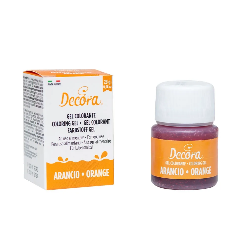PĀRTIKAS KRĀSVIELA ORANŽA DECORA, 28G