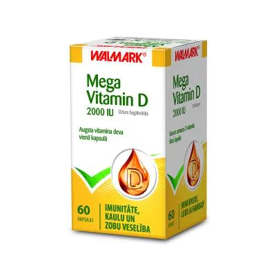 Walmark Mega Vitamin D 2000 iu kapsulas N60