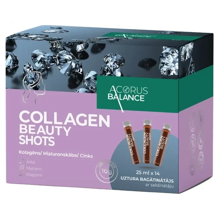 Acorus Balance Collagen Beauty shots ampulas, 25 ml X 14 gb.