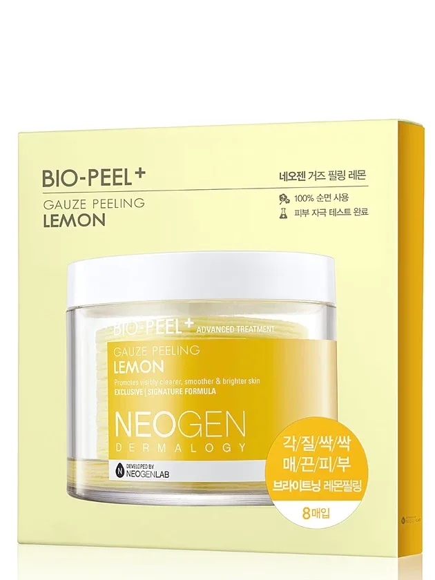 Neogen Dermalogy BIO-Peel Gauze peeling pīlinga spilventiņi lemon, 8 gb.