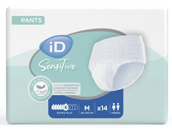 Id Sensitive Pants Extra plus M (80-120 cm) biksītes, 14 gab.
