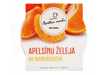 APELSĪNU ŽELEJA AR MANDARĪNIEM MEISTARA MARKA 180G