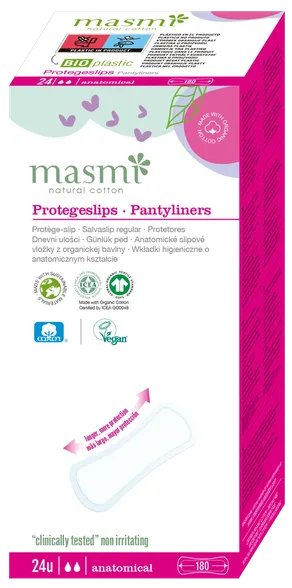 Masmi Organic Cotton Anatomical ikdienas ieliktnīši, 24 gab.