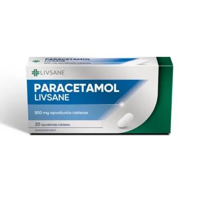 Paracetamol Livsane 500 mg apvalkotās tabletes N20
