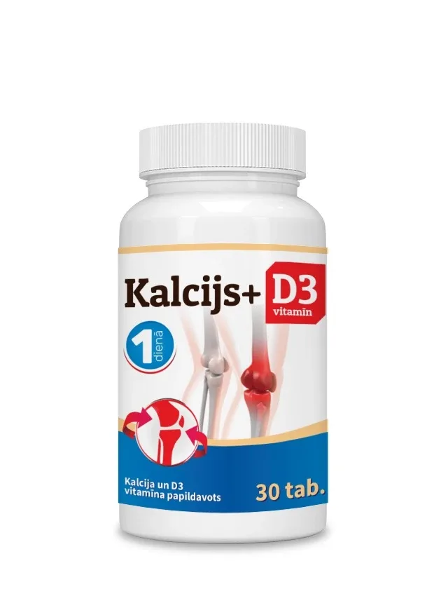 Kalcijs 400 mg + D3 5 μg. tabletes, 30 gb.