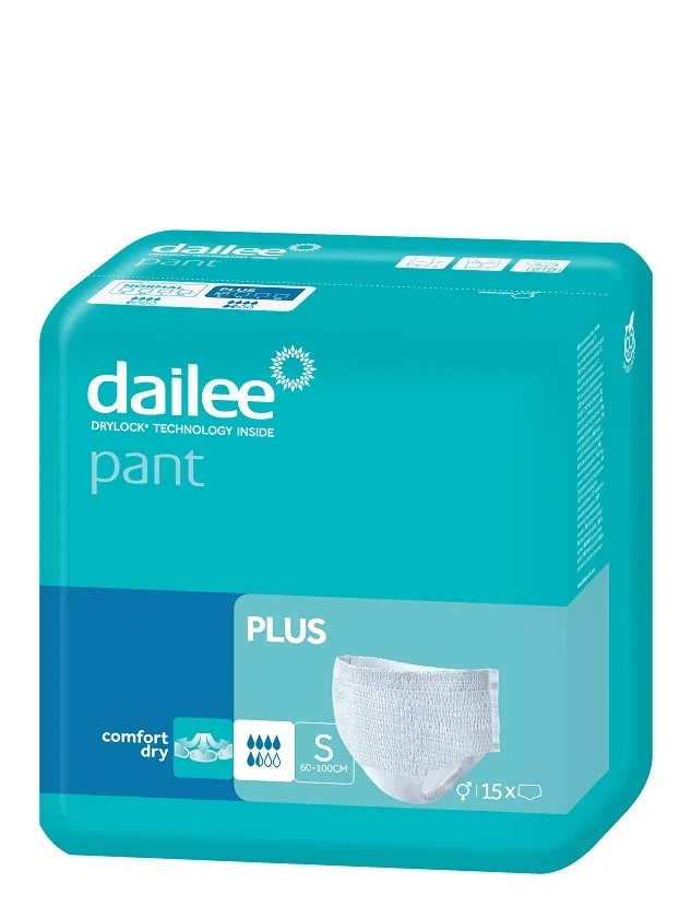 Dailee Pant Perf Plus autiņbikses S izmērs, 15 gb.