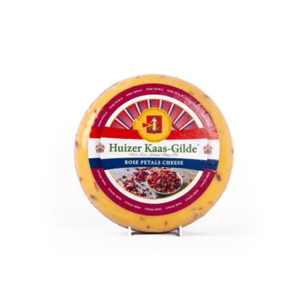 SIERS DUTCH AR ROŽU LAPĀM, NO GOVS PIENA,50%, 250G, VISSER KAAS