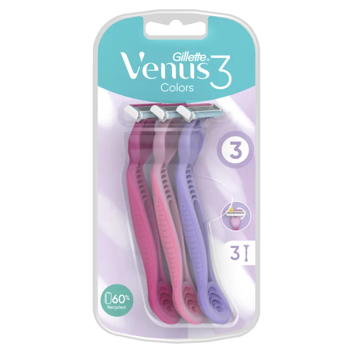 VIENREIZĒJIE SKUVEKĻI GILLETTE VENUS SIMPLY 3 PLUS, SIEVIEŠU, 3 GAB.
