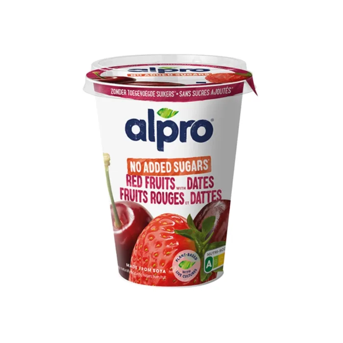 SOJAS PRODUKTS ALPRO ALPRO AR SARKANAJĀM OGĀM UN DATELĒM, FERMENTĒTS 400G