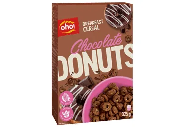 SAUSĀS BROKASTIS OHO CHOCOLATE DONUTS 325G