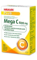 WALMARK MEGA C (VITAMĪNS C), 600 MG, AR APELSĪNU GARŠU, 30 KOŠĻĀJAMAS TABLETES