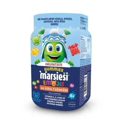 Marsieši Gummies ar smiltsērkšķi košļājamās pastilas N50