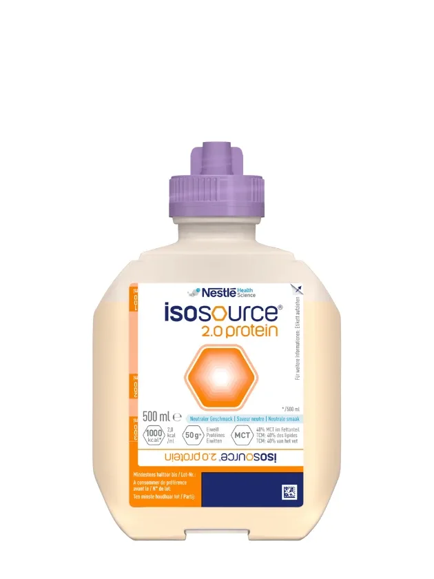 Nestle Isosource 2.0 protein neutral pārtika medicīniskiem nolūkiem, 500 ml
