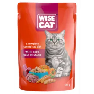 BARĪBA PIEAUGUŠIEM KAĶIEM WISE CAT  AR TEĻA GAĻU MĒRCĒ 100G