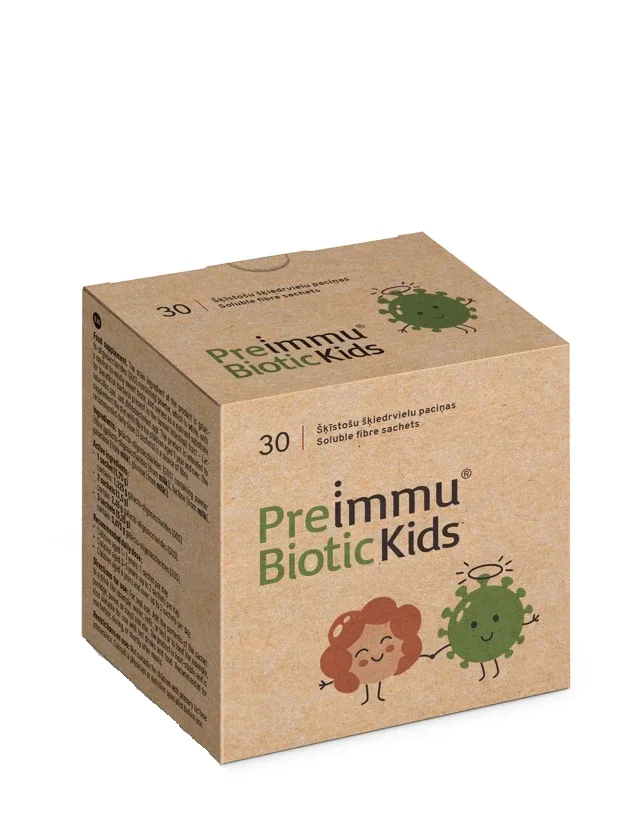 Preimmu® Biotic Kids pulveris paciņās, 30 gb.