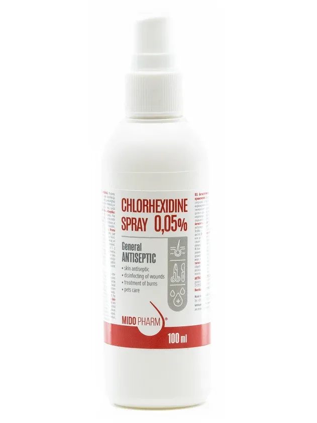 Chlorhexidine sprejs 0,05%, 100 ml
