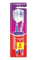 COLGATE ZIG-ZAG 1+1 MEDIUM ZOBU BIRSTES, 2GAB. (DAŽĀDAS KRĀSAS)