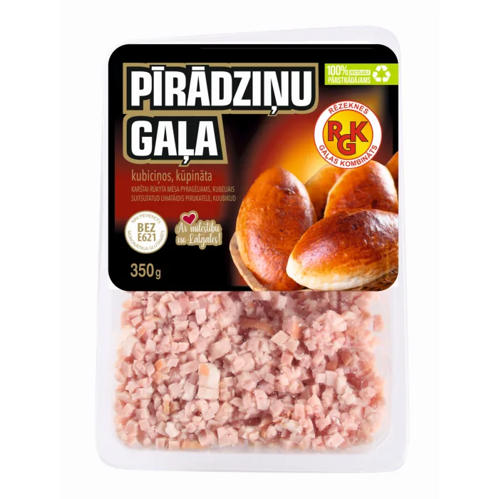 CŪKGAĻA PĪRĀGIEM KUBIKOS KŪPINĀTA 350G