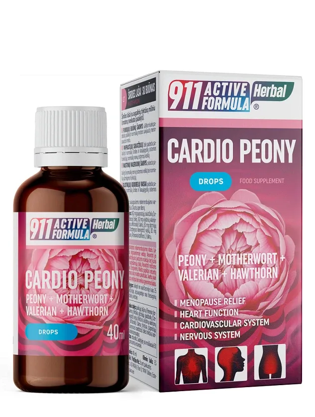 911 Active Formula Cardio peony sirds pilieni, 40 ml