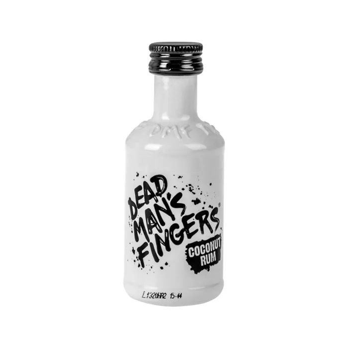 STIPRS ALKOHOLISKS DZĒRIENS AR RUMA UN KOKOSRIEKSTU GARŠU RUMS DEAD MAN'S FINGER, 37.5%, 0.05L