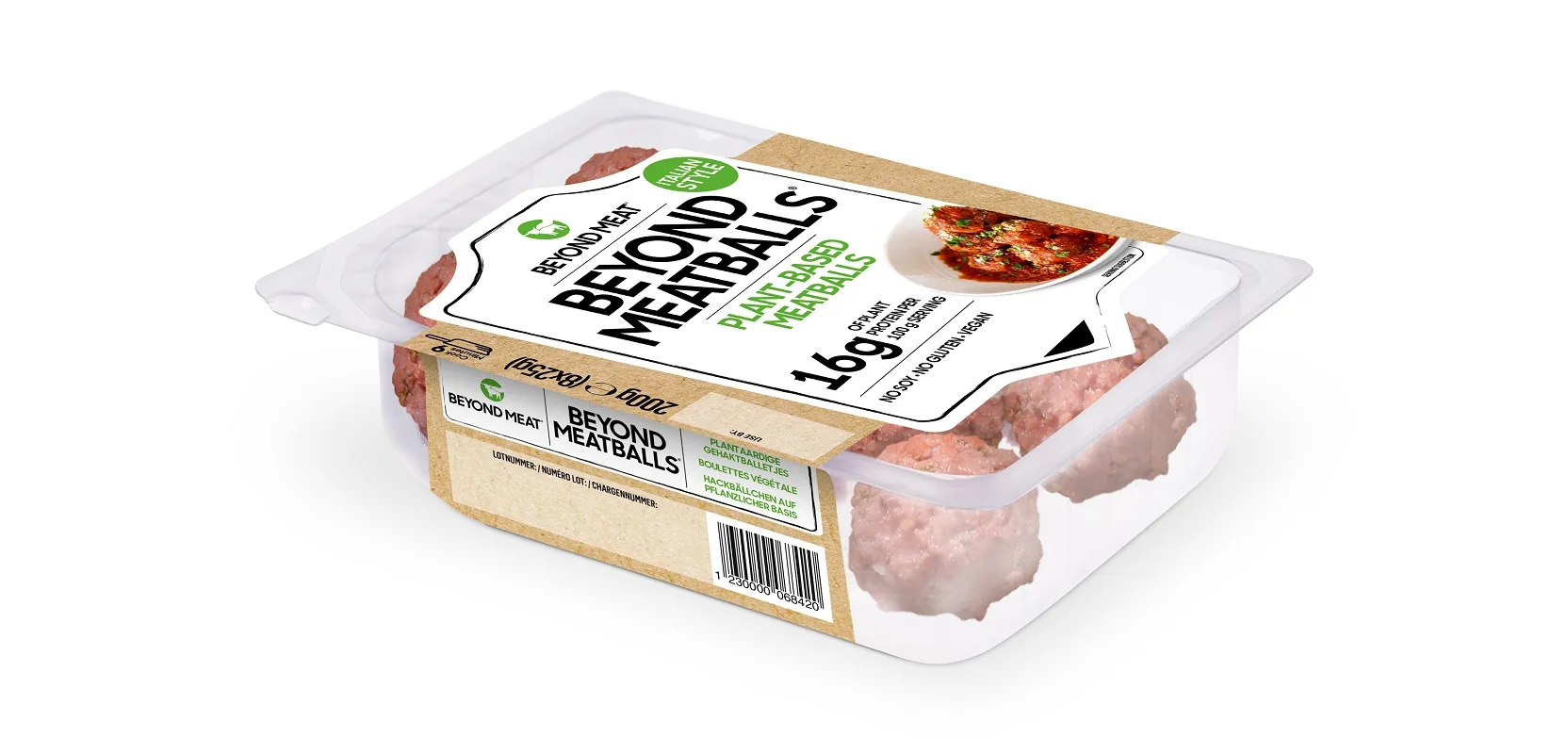 VEGĀNU BEYOND MEAT MEATBALLS, 8X25G