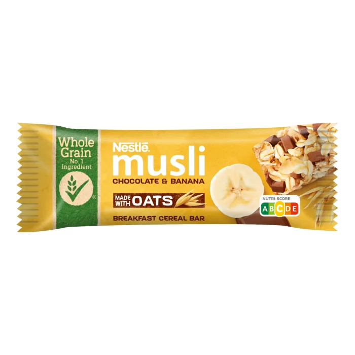 GRAUDU MUSLU BATONIŅŠ NESTLE AR BANĀNU UN ŠOKOLĀDES GARŠU 35G