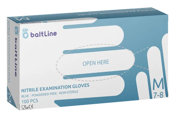 Baltline izmērs M, nitrila cimdi, 100 gab.