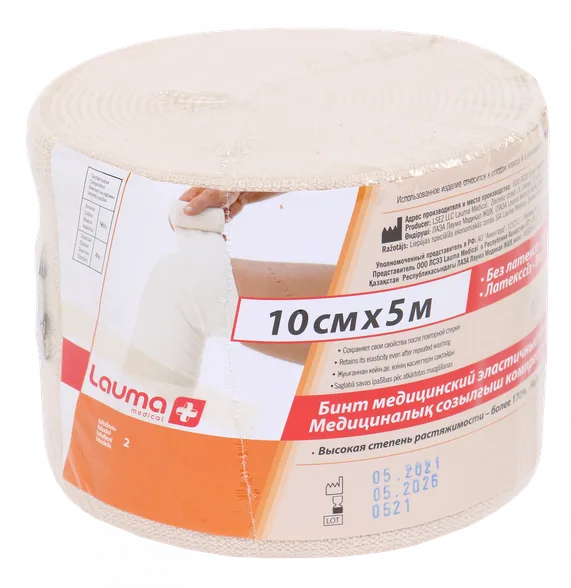 Lauma Medical 10 cm X 5 m elastīga medicīniskā saite, 1 gab.