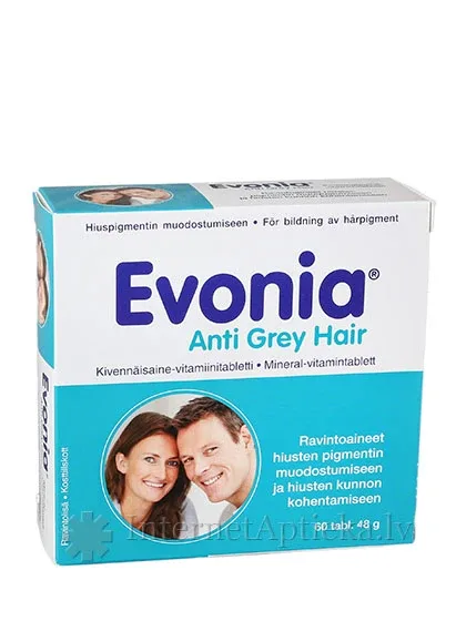 Evonia Anti Grey Hair, 60 tabletes