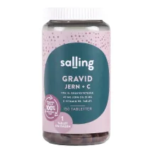 UZTURA BAGĀTINĀTĀJS SALLING DZELZS UN C VITAMĪNS GRŪTNIECĒM 150 TABLETES
