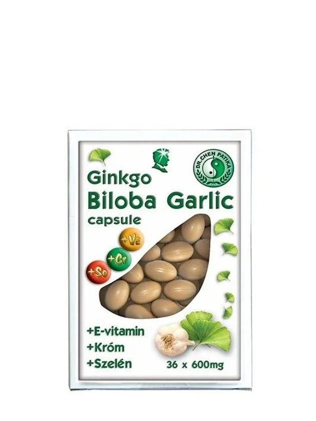 Ginkgo biloba un ķiploku kapsulas, 40 gb.