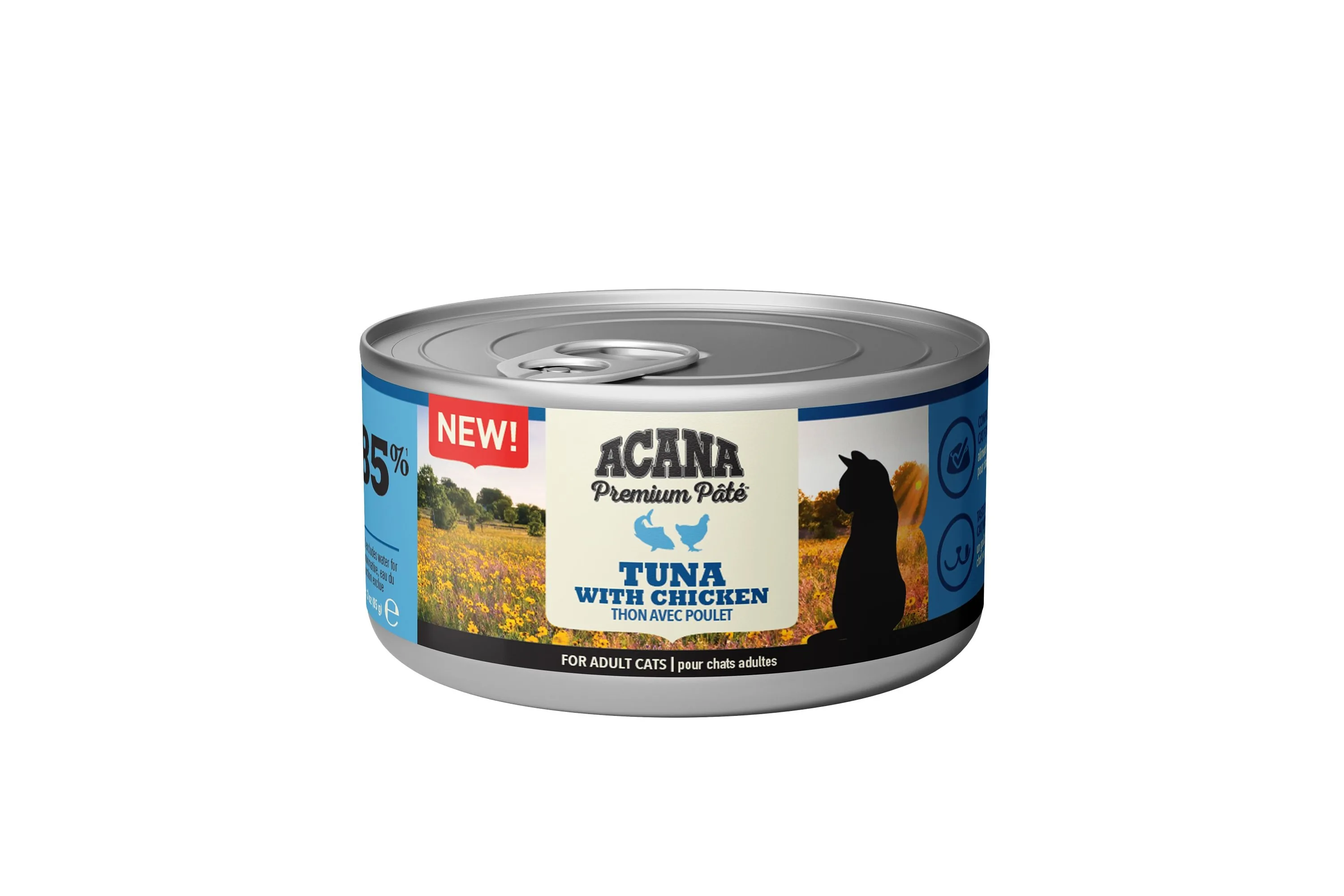 KONSERVI KAĶIEM ACANA ADULT, TUNCIS AR VISTU, 85G