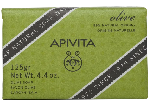 Apivita Natural Geranium & Olive ziepes, 125 g
