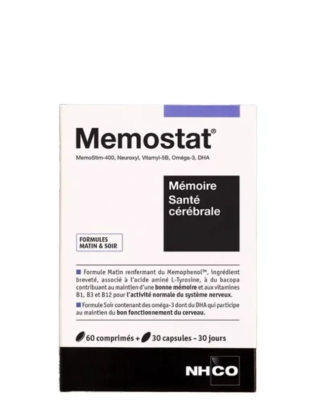 Memostat atmiņai, smadzeņu veselībai, 30 kapsulas un 60 tabletes