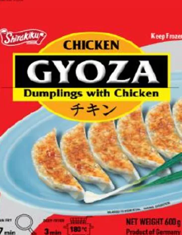 PELMEŅI GYOZA SHIRAKIKU AR VISTAS GAĻU, 600G
