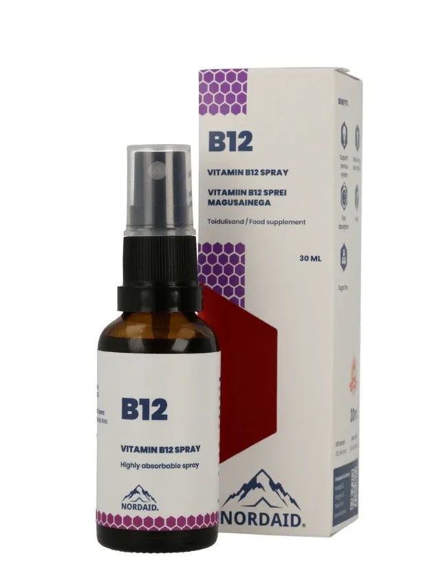 Nordaid vitamīna B12 sprejs, 30 ml