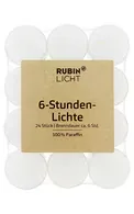 RUBIN LICHT TĒJAS SVECES, 24GAB.