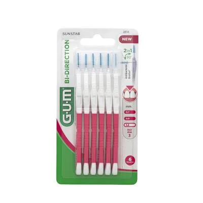 Gum Bi-Direction starpzobu birstītes 1,2 mm N6