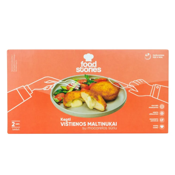 CĀĻA FILEJAS KOTLETĪTES DONE COOKIN AR MOCARELLAS SIERU, CEPTAS, SALDĒTAS 290G
