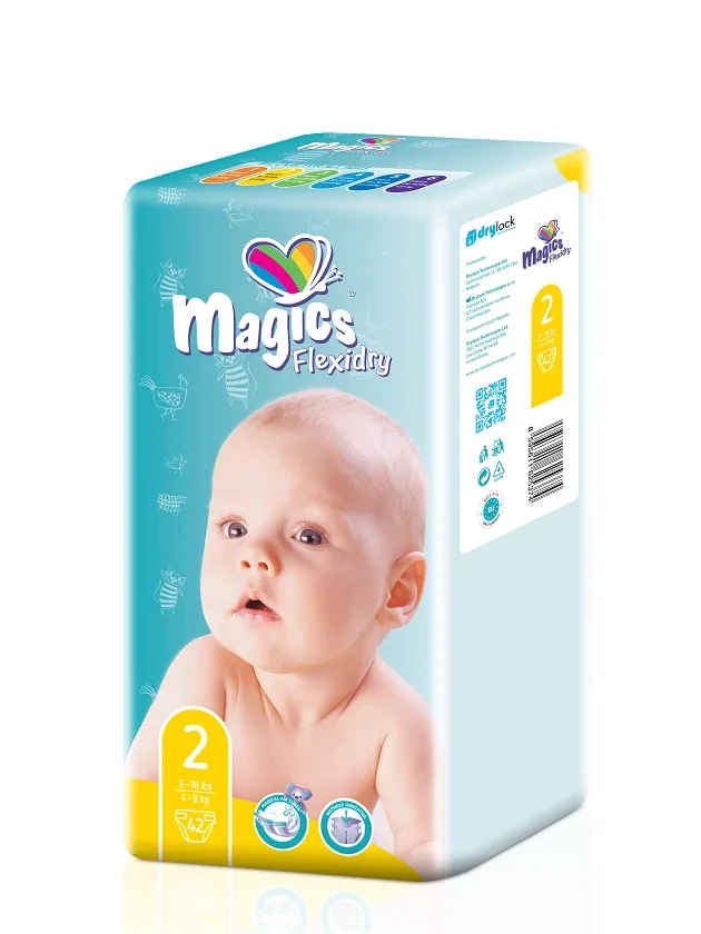 Magics Flexidry Magical Tubes autiņbiksītes mini 4-8 kg, 42 gb.