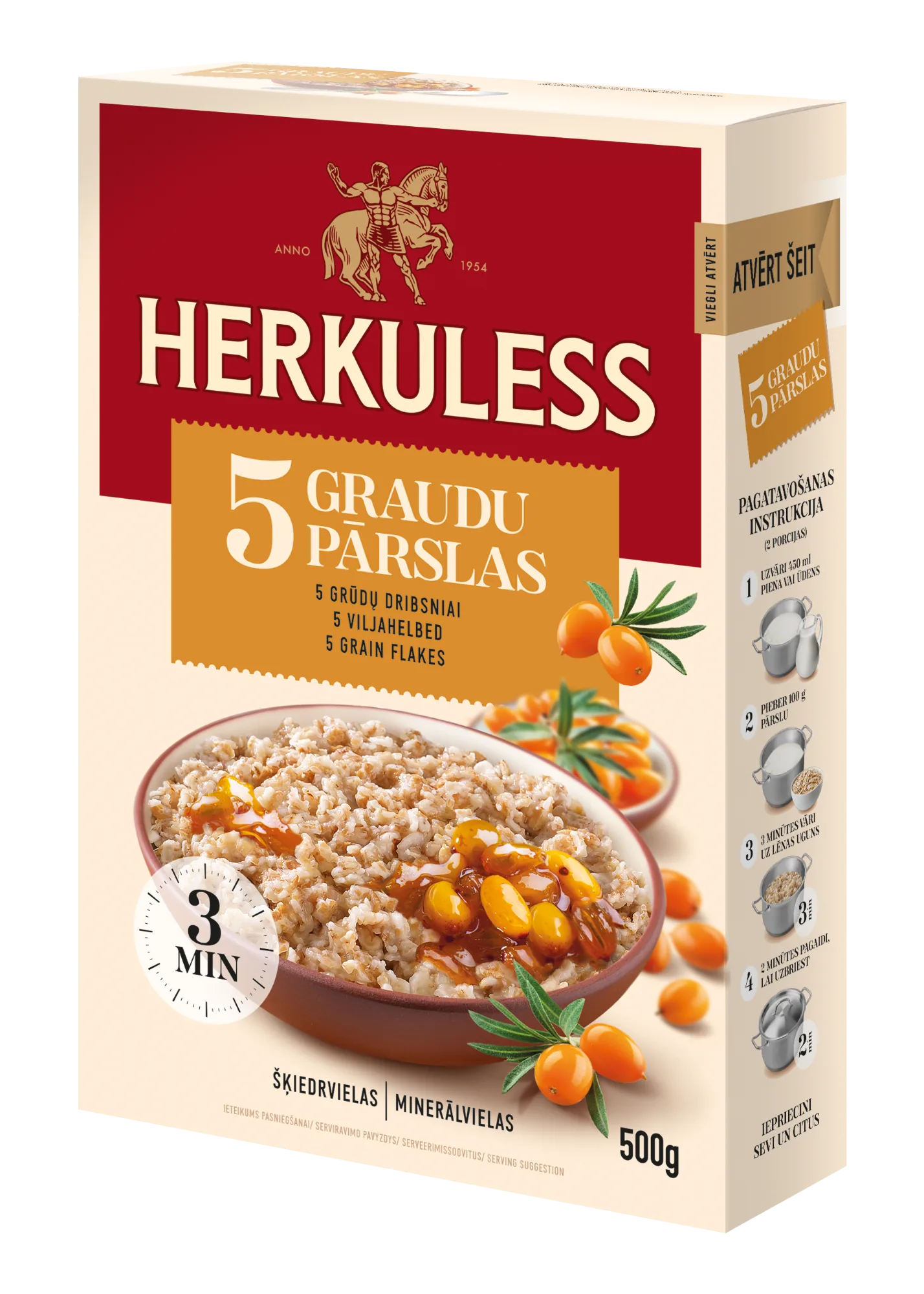 5 GRAUDU PĀRSLAS HERKULESS, 500G