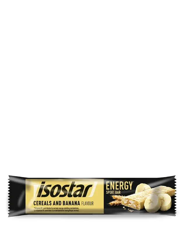 Isostar batoniņš energy cereals & banana, 40 g