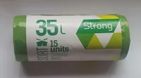 ATKRITUMU MAISI SORTEX, 35L, 50X60 CM, 30 MK, ZAĻI, 15 GAB.